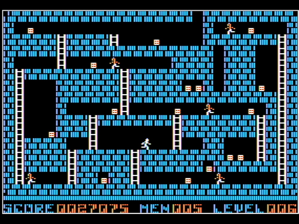 Gameplay of Lode Runner for Apple II